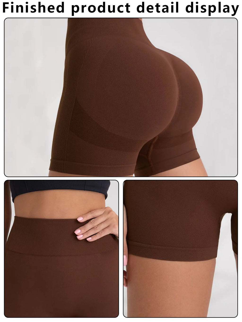 CZGUKE Ladies' outdoor sports shorts fitness pants gym warm-up yoga pants high-quality tight jogging shorts and cycling shorts