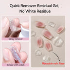 UR SUGAR 3PCS False Nails Set With 420Pcs Matte Soft Gel Tips Solid Glue Gel Remover Quick Nail Extension Kit Nail Beauty Starte