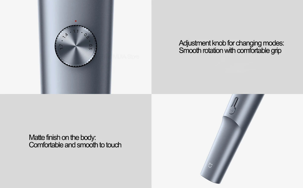MIJIA Hair Clipper 2 Cutting Machine Trimmer Professional Clippers Titanium Alloy Blade Rechargeable Barber Shaver Cutter