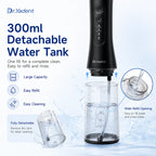 Dr.Yadent YD06 Cordless Oral Irrigator WaterFlosser 300ML Portable Water Jet USB-C Fast Charge 7 Nozzles 4 Modes IPX7 Waterproof