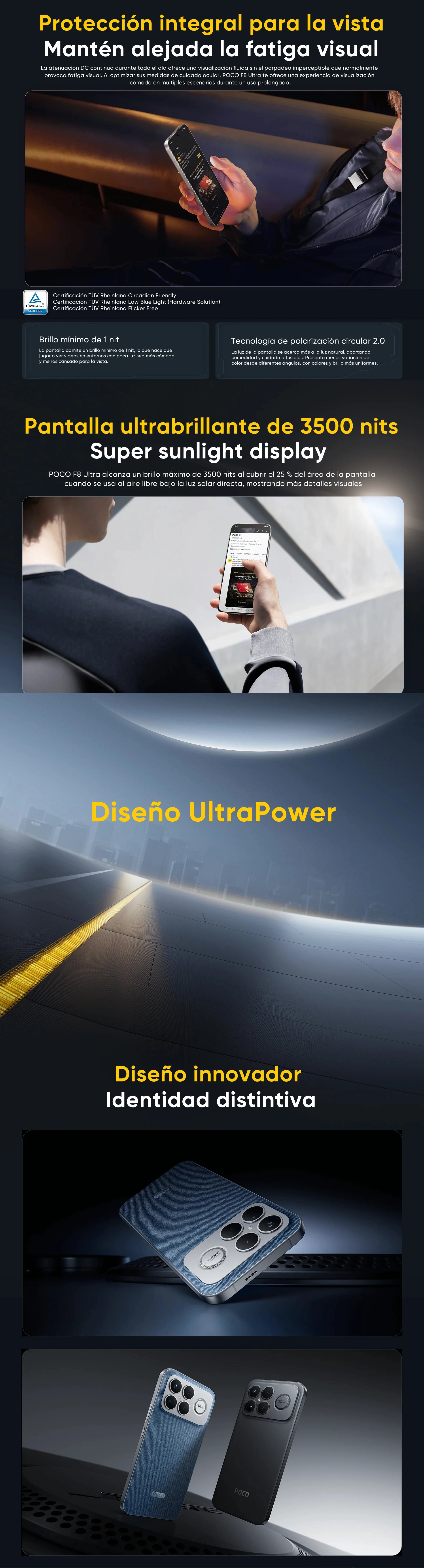 POCO F8 Ultra 5G Global Version Smartphone Snapdragon® 8 Elite Gen 5 6.9" Eye-care AMOLED display 6500mAh 100W HyperCharge NFC