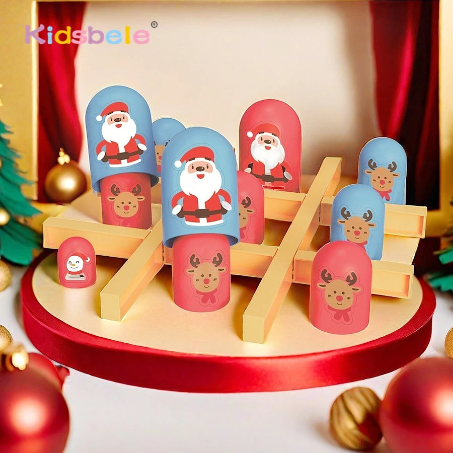 Table Board Toy Tic Tac Toe Big Eat Small Logical Thinking Training Game Parent-Child Interactive Family Game Kid Christmas Gift Main image