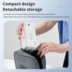H2ofloss Water Flosser Portable Oral Irrigator 570ml 140PSI High Pressure 6 Modes 5 Nozzles with Storage Bag USB Rechargeable