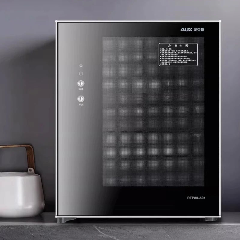 Household Small Vertical Desktop Mini Double Door High Temperature Disinfection Cabinet Kitchen Commercial Sterilizer Cupboard Main image