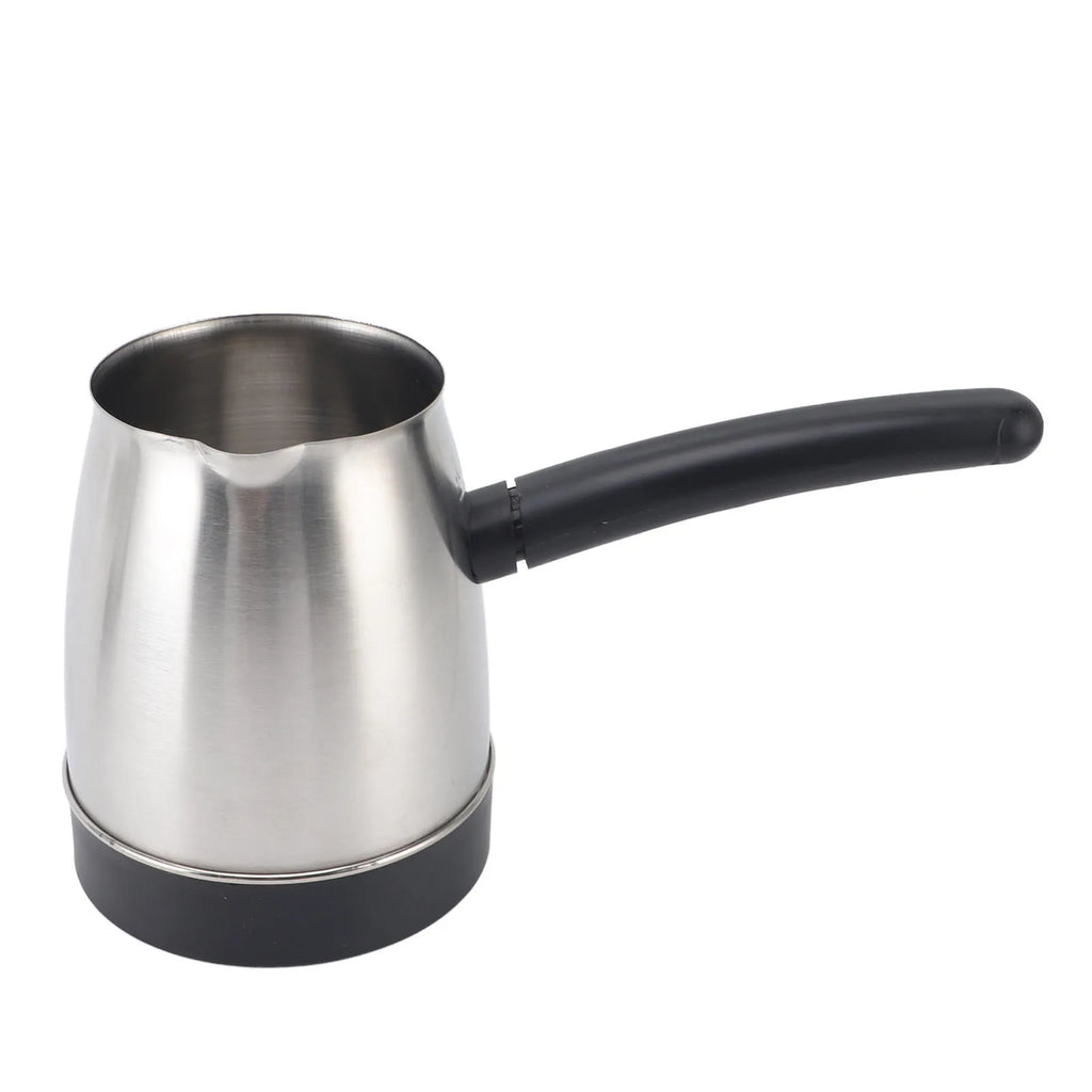 500ml Stainless Steel Electric Turkish Coffee Maker Pot with Long Removable Handle for Tea And Milk