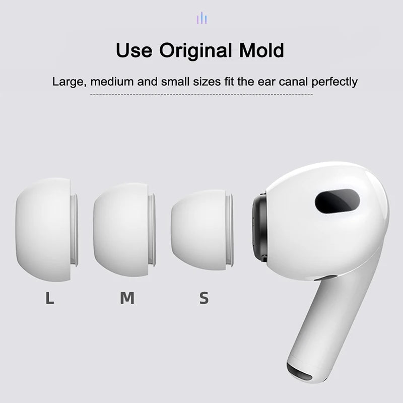 For Apple AirPods Pro 2 Ear Tips Earbuds Cover Silicone Replacement Tips Air pod Earplugs Earpads Pads Headphones Case Accessory