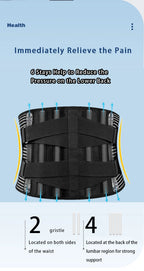 Back Braces Waist Belt Men Women Work Lower Back Pain Relief Breathable Anti-skid Spine Lumbar Support Belt