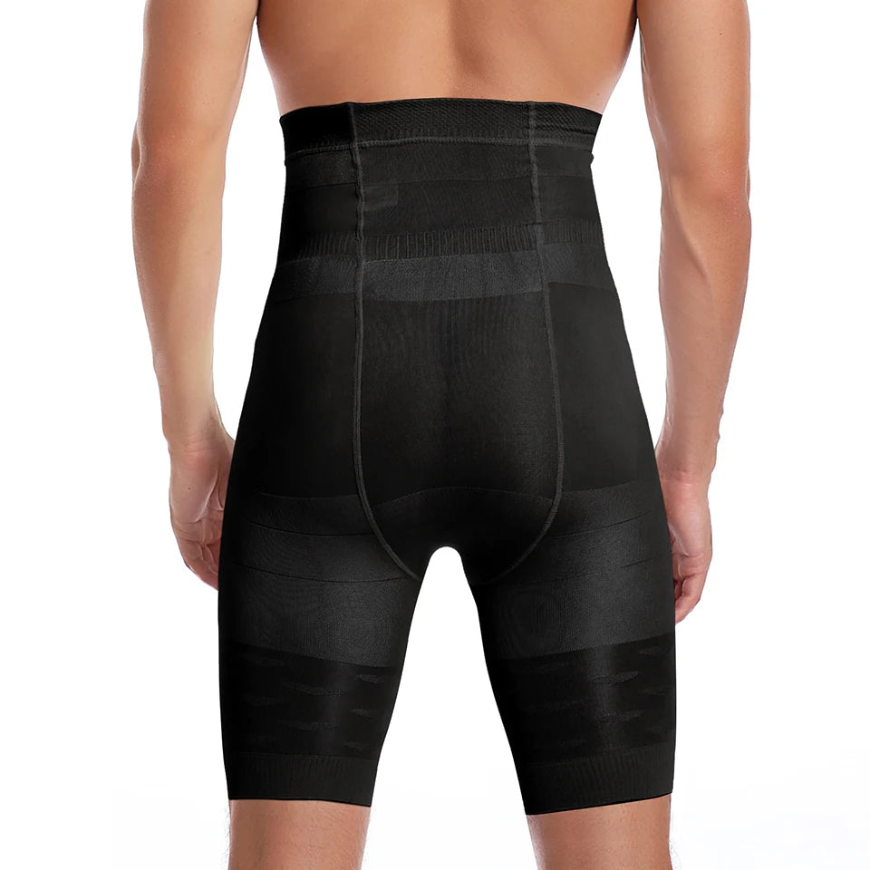 Men Body Shaper Tummy Control Shorts Shapewear Belly Girdle Boxer Briefs High Waisted Slimming Underwear Leg Compression Panties