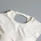 Sexy Backless Sports Vest for Women Fixed Chest Pad Tight Quick-Drying Slim Yoga Top Breathable Fitness Shirt