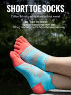 WRELS Toe Socks Running Socks for Men Women Athletic Breathable Five Finger Socks High Performance Athletic  Five Toe Socks