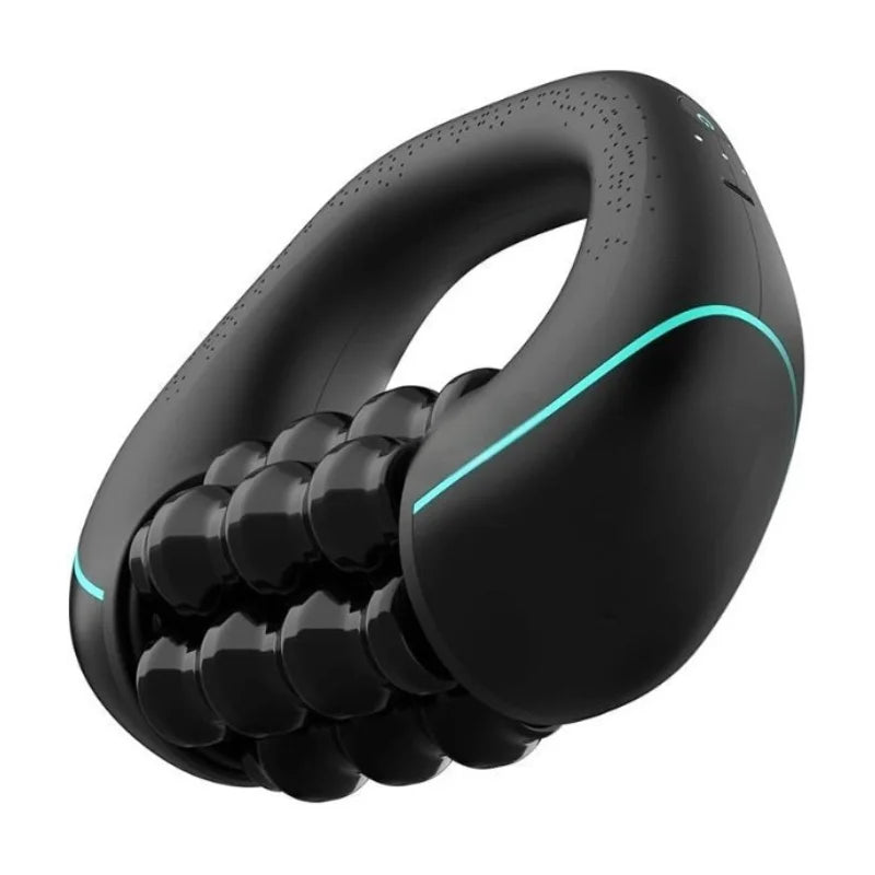Mini Rolling Percussive Massager Whole Body Fatigue Relief Deep Tissue and Muscle Recovery Rechargeable Powerful 3-Speed Spin
