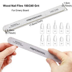 8pcs Nail Files Set 100\180 Nail Sanding Buffer Professional Manicure Files Makeup Pedicure Brushes Tool Extension Kits