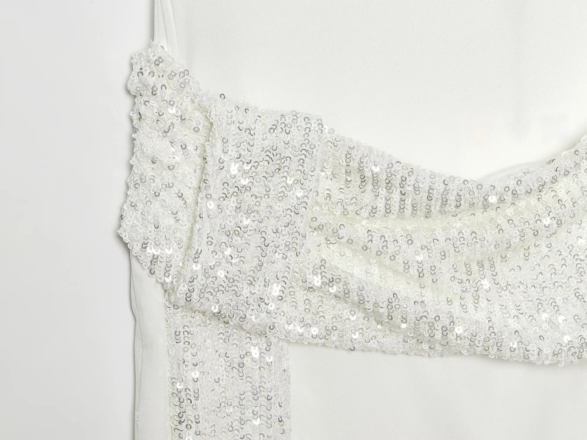 HH 2026 Women Elegant White Short-Sleeved Backless Sequined Splicing Decoration Sexy Short Dress Woman Fashion Party Mini Dress