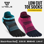 WRELS Toe Socks Running Socks for Men Women Athletic Breathable Five Finger Socks High Performance Athletic  Five Toe Socks