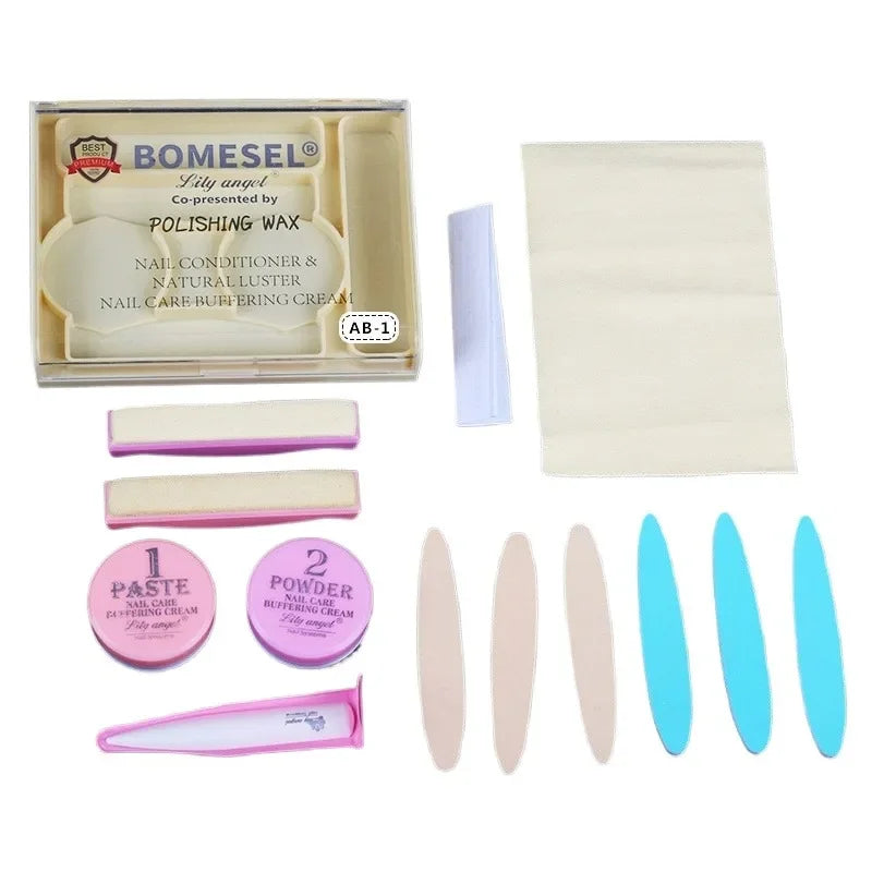 Manicure Set Powder Nail Kit Strengthener Professional Versatile Tools for Travel Girls Women Home Beauty Polishing Wax