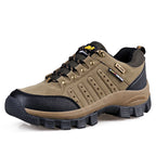 Hiking Shoes Non Slip Mountain Sneakers Winter Lace Up Retro Leather Shoe Sport Outdoor Trail Off-Road Trek Men Women Footwear