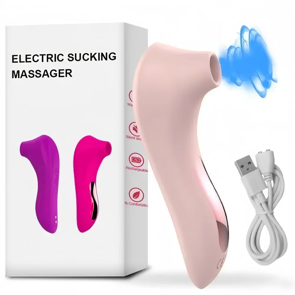 Nipple Teasing Sucking Vibrator Clitoris G-Spot Stimulating Massager Powerful Sucking Oral Sex Female Masturbator Adult Products