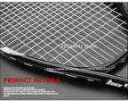 High Quality Carbon Aluminium Alloy Strung Tennis Racket For Adult Tenis Rackets 4-1/4 Inch Strings Bag Raquet Padel Men Women