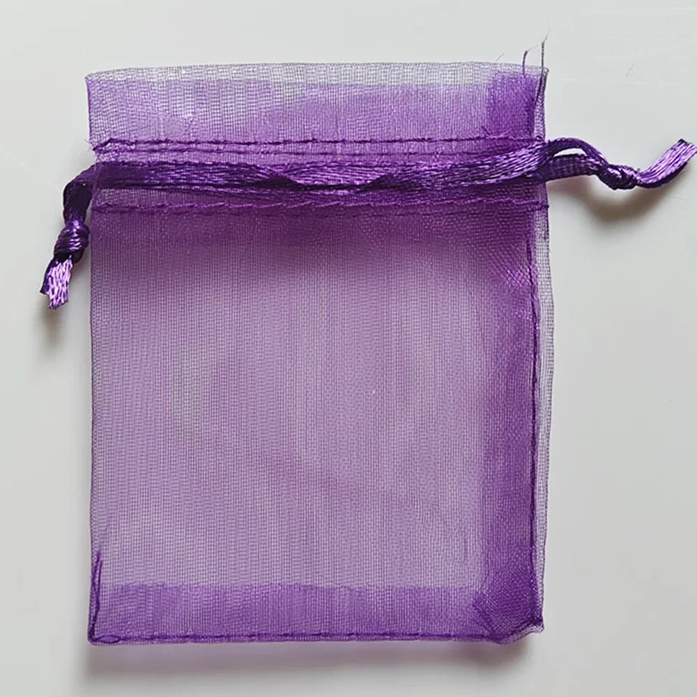 25/50/100pcs Organza Gift Bag Multicolor Drawstring Pouches For Candy Jewelry Bag Packing Wedding Gift Bags Organza Bag