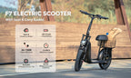 iScooter F7 48V 1000W E-Scooter 45km/h 72km Range App Control 16" All-Terrain Tires Foldable Rear Basket Perfect Grocery Helper
