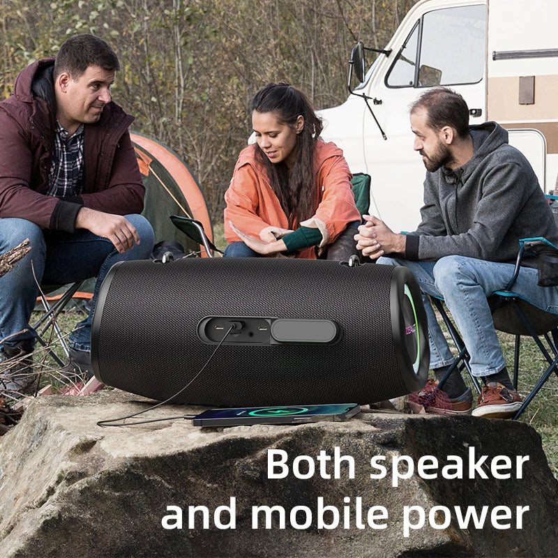 ZEALOT-S87 Outdoor Portable Wireless Bluetooth Speaker 80W High Volume Subwoofer Sound  Performace IPX6 Waterproof camping