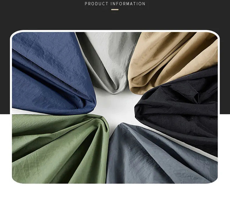 Men's Sun Protection Jacket Ultrathin Windbreaker Summer Outdoor UV Jacket Loose Stand Collar Oversized Sunscreen Coat Fishing