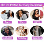 Curly Clip In Extension Human Hair Kinky Curly Clip Ins Full Head for Black Women Brazilian Remy Human Hair Natural Color 8Pcs