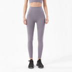 SOISOU Nylon Yoga Pants Gym Leggings Women Girl Fitness Soft Tights High Waist Elastic Breathable No T Line Sports Pants