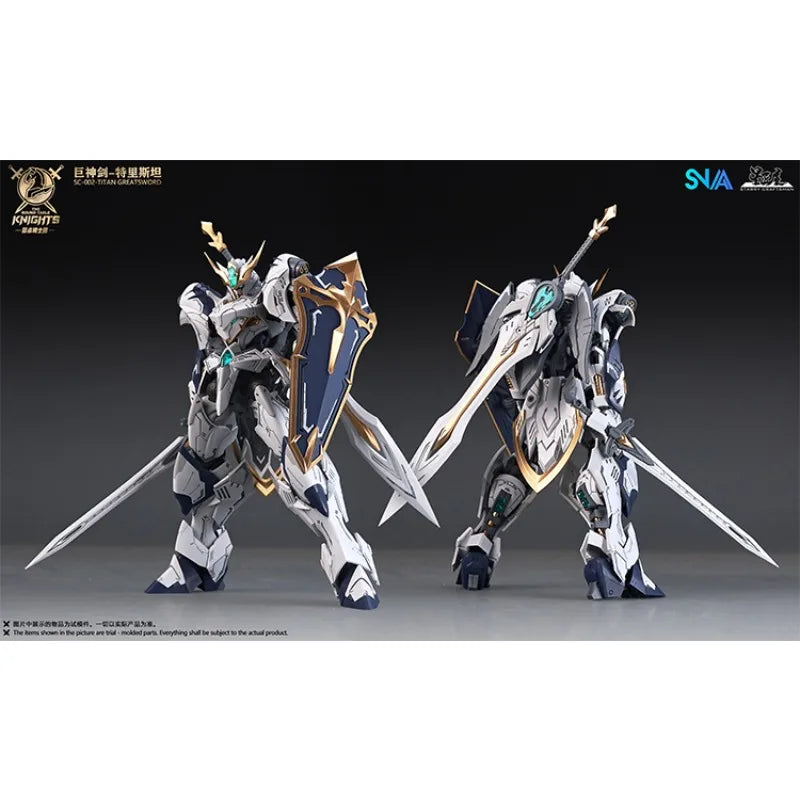 In Stock SNAA TRISTAN Round TITAN GREATSWORD Table Knights Assembled Mecha Action Figure Anime Model Trendy Toys Desktop