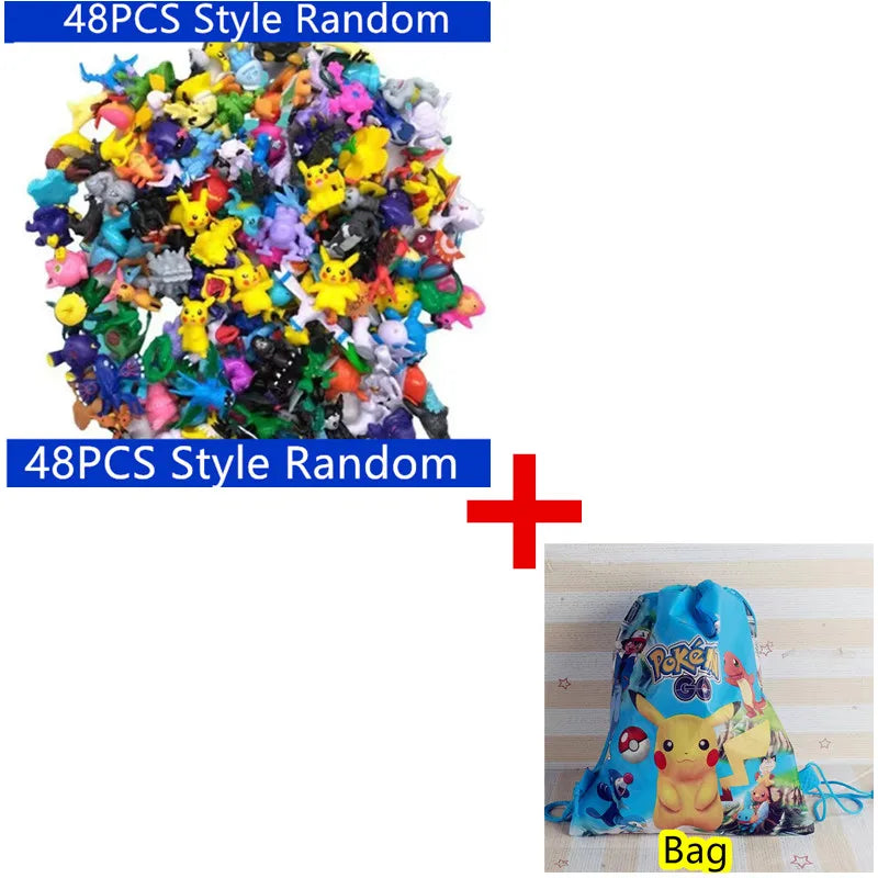 144 Style Anime  Action Figure Model Pokemon Figure Toys Ornamental Decoration Collect Toys For Children's Christmas Gift