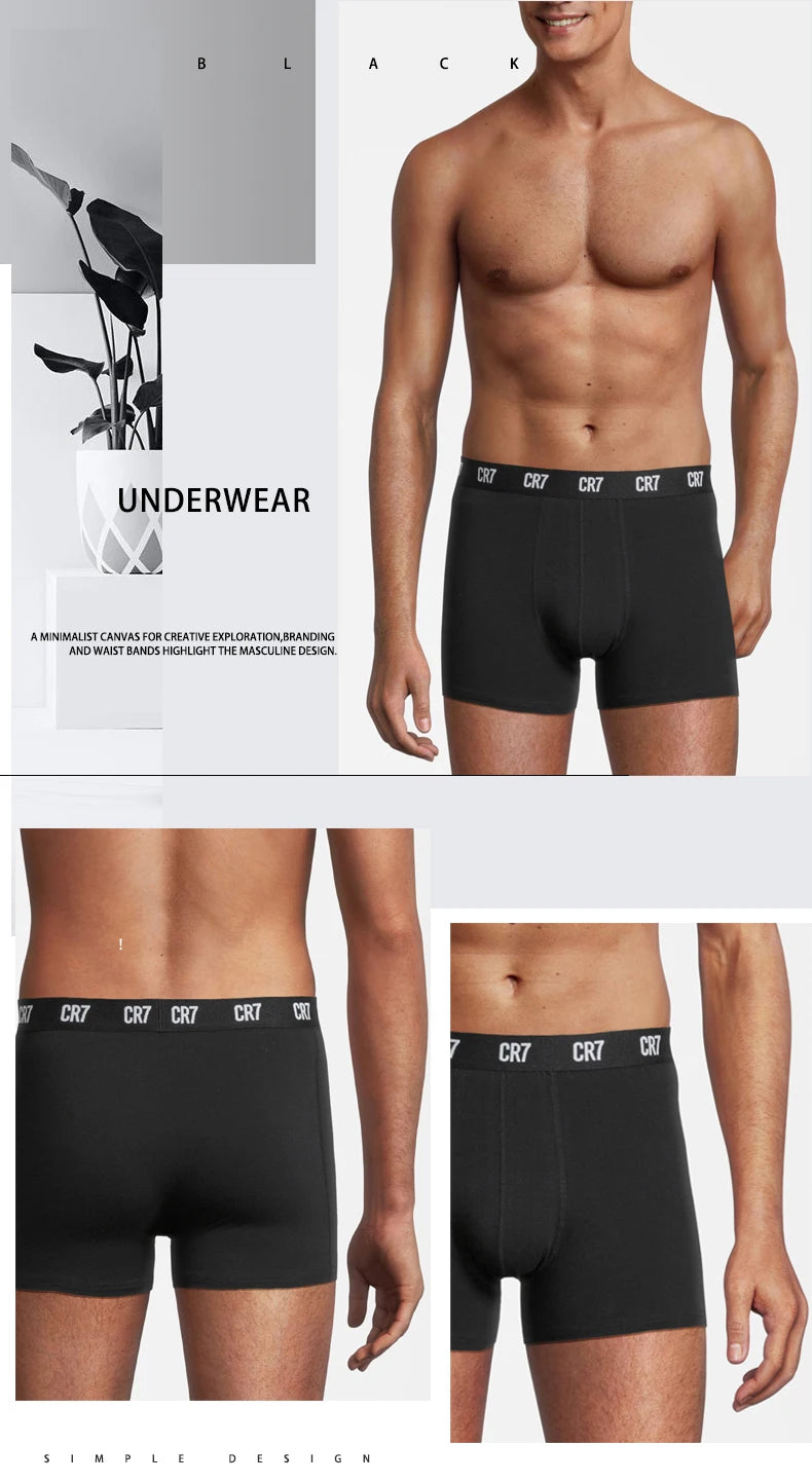 CRIIS SEVEN 7 Boxer Hombre Cotton Cristiano Ronaldo Men Sport Shorts Underwear Male Brand Boxer Men's Briefs Mens Gift Underpant