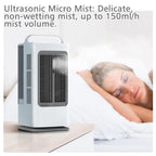 Portable Cooling Fan, Intelligent Remote & Touch Control, Timer, Strong Wind, Water & Ice Cooling, Multifunctional Air Cooler fo