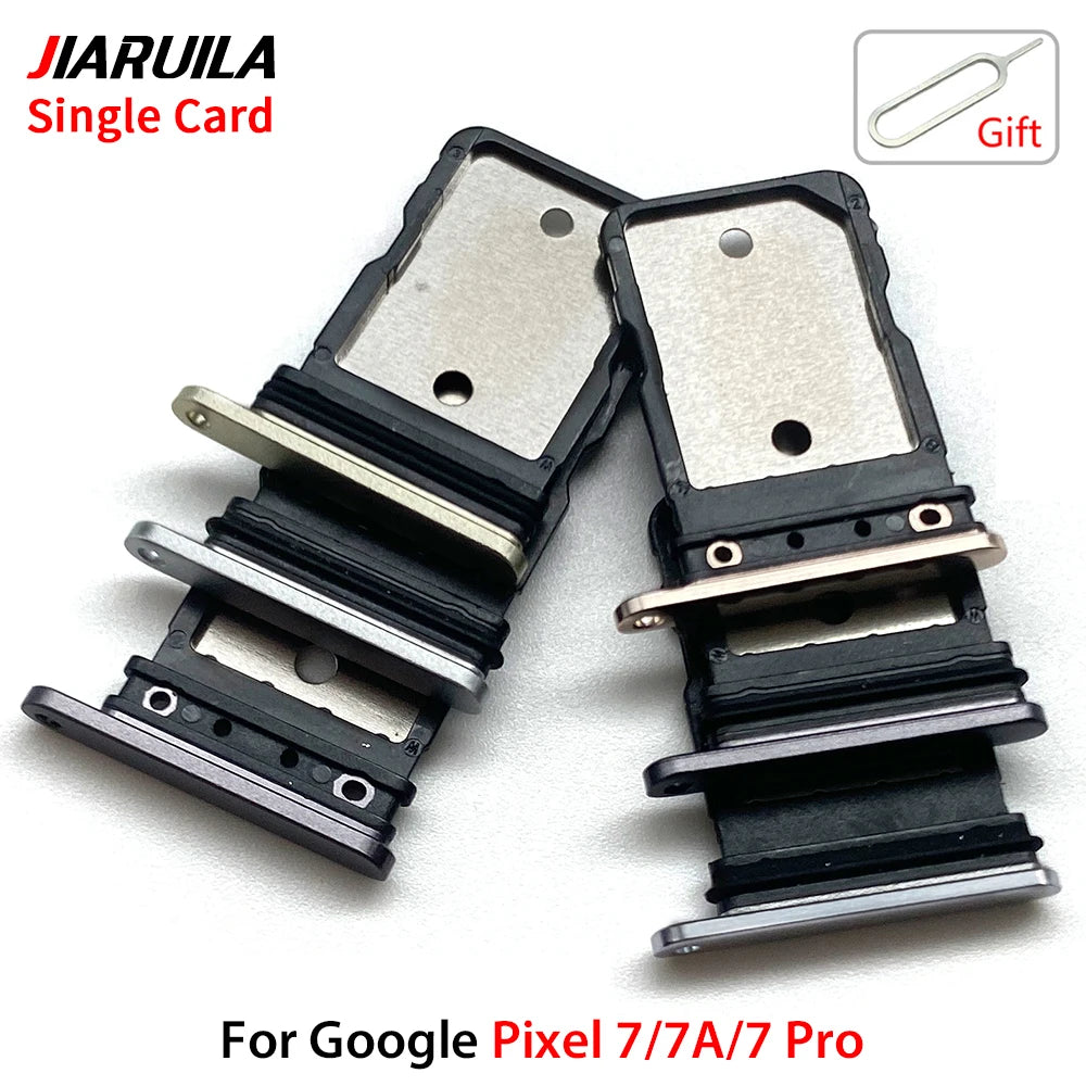 SIM Card Holder For Google Pixel 7 7A 7 Pro SIM Single Card Tray Holder Drawer Phone Holder Adapter Tray Chip Slot Drawer Parts