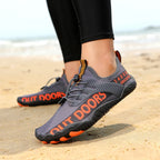 Men Water Sports Shoes Quick Dry Non-Slip Five Finger Shoes Outdoor Wading Swimming Barefoot Aqua Shoes Lightweight Sneakers
