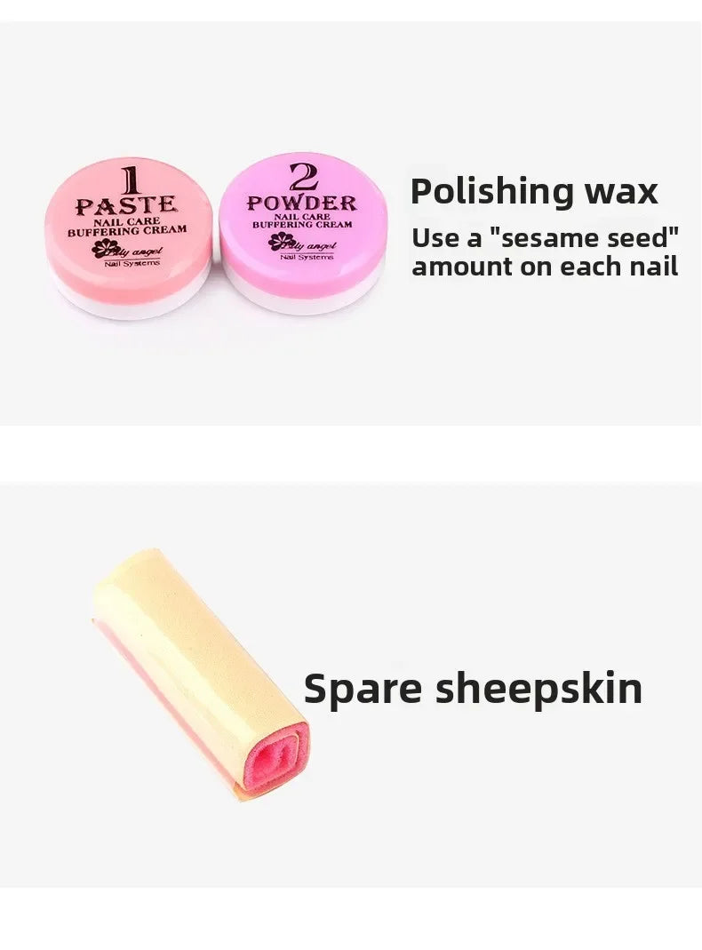 Manicure Set Powder Nail Kit Strengthener Professional Versatile Tools for Travel Girls Women Home Beauty Polishing Wax