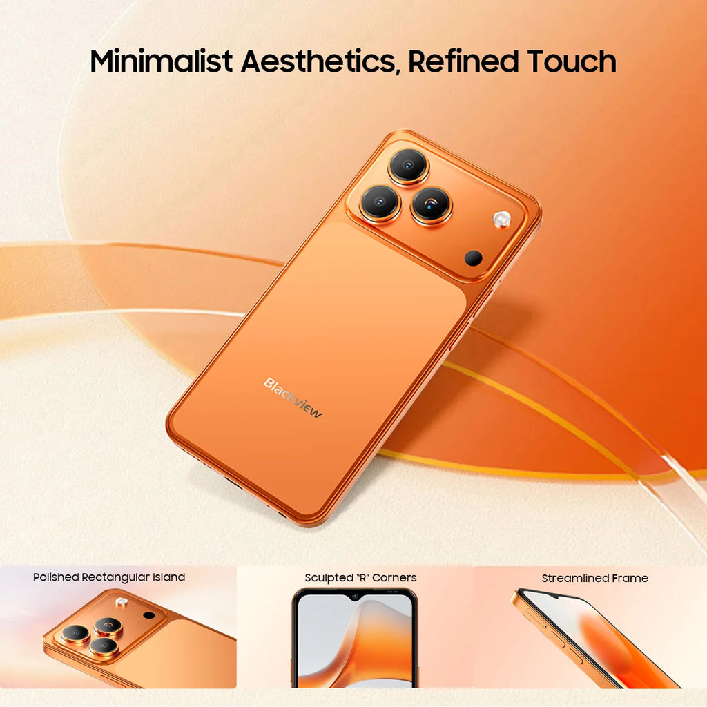 Blackview WAVE 7C Smartphone 6.56'' HD+IPS 5000mAh Battery 16GB(4+12)+64GB Unisoc Cell Phone 32MP+13MP 4G Android 16 Dual SIM