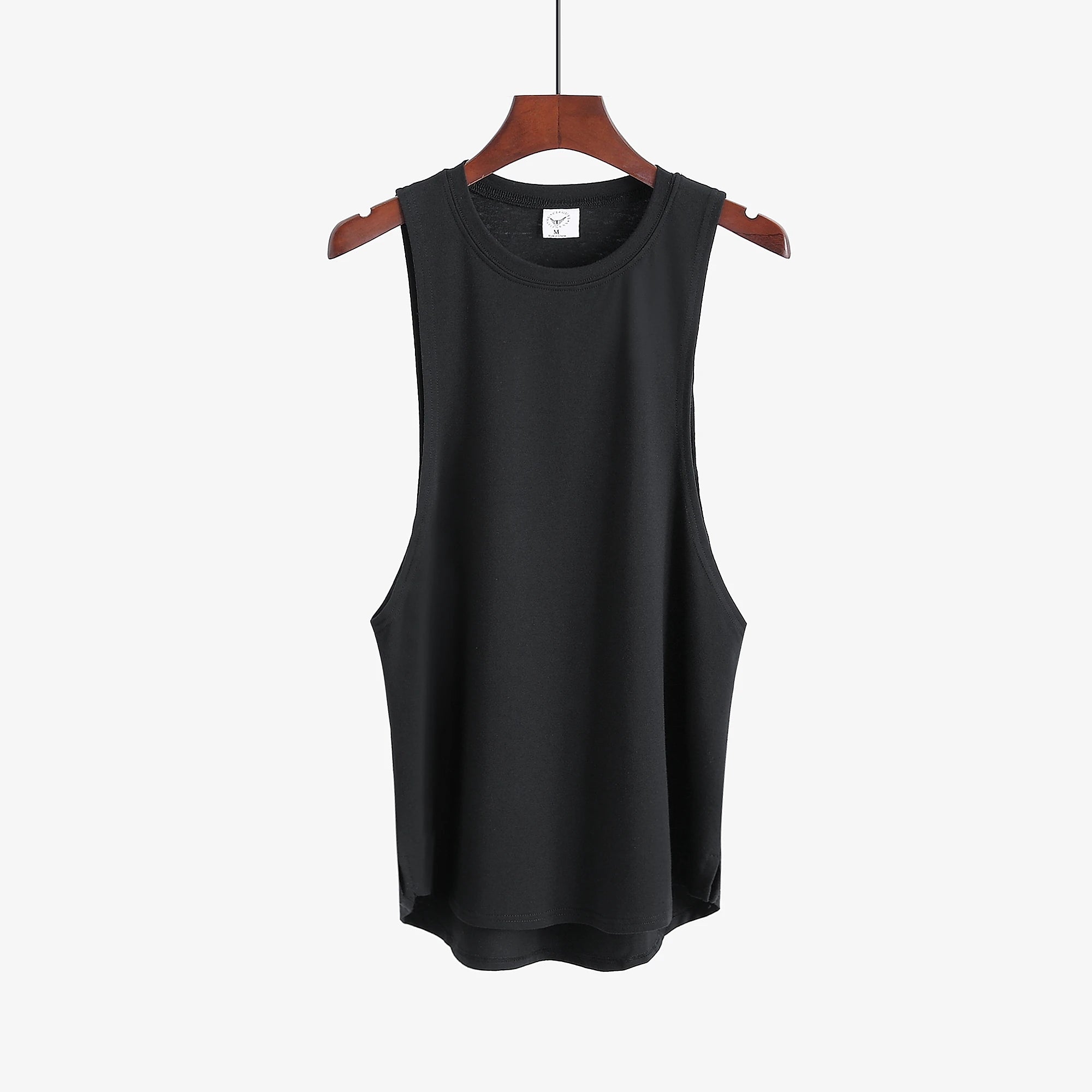 Grey Men's Sleeveless Tank Top Fitness Clothing Sportswear Gym Stringer Bodybuilding Undershirt Fashion Vest for Men