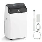 Portable Air Conditioner 12000 BTU, 4-In-1 Cooling Dehumidifier Fan & Auto Airflow, No Outdoor Unit, Quiet Operation, For Home