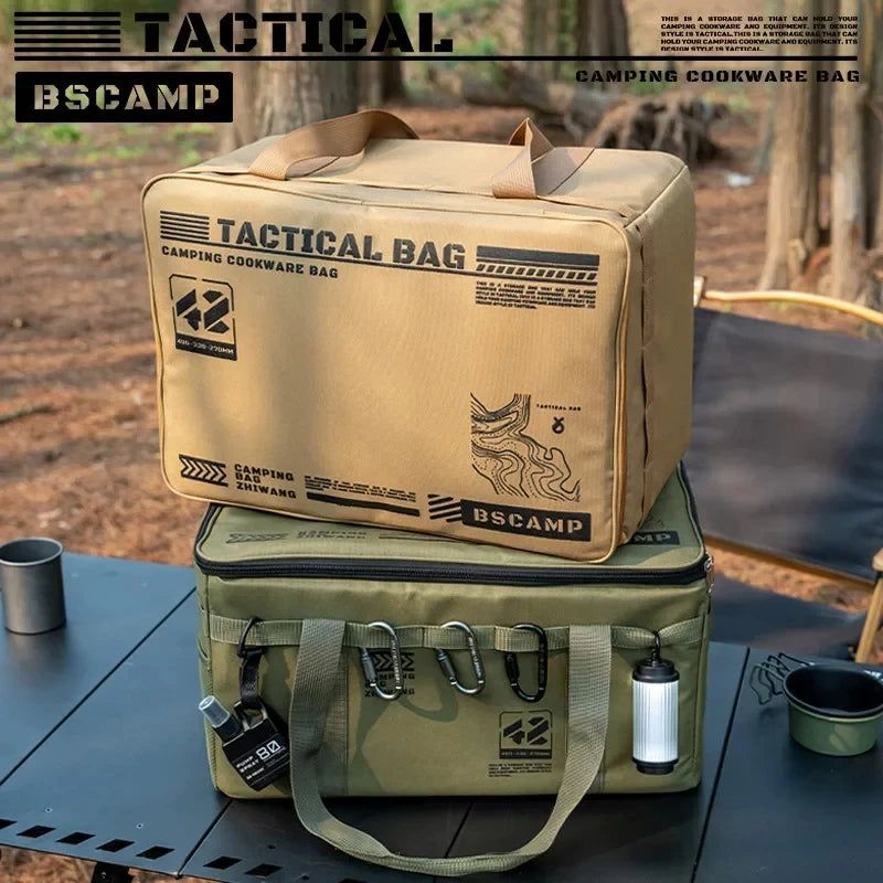 30-42L Tactical Camping Storage Bag - Insulated Folding Box for Picnic, Tableware & Field Equipment Waterproof Main image