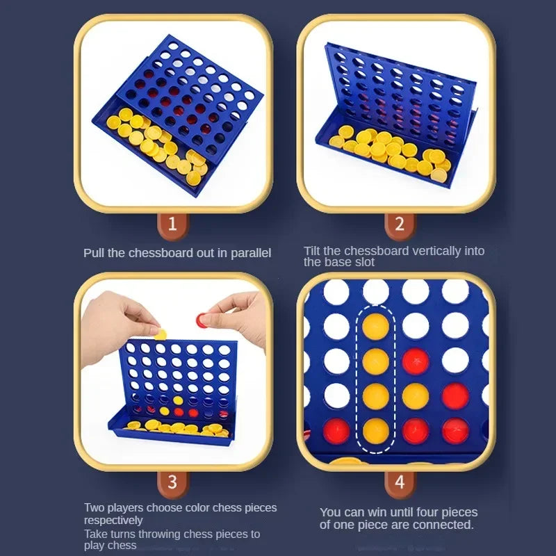 Connect Four In A Line Board Game Connect Classic Family Board Game Toy Fun Educational Toy for Kids Children Entertainment Game Main image