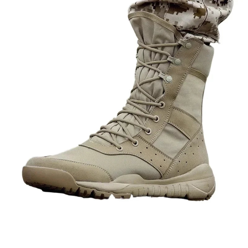 35-47 Size Men Women Ultrallight Outdoor Climbing Shoes Tactical Training  Boots Summer Breathable Mesh Hiking Desert Boot Main image