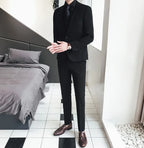 New Style Suits (Blazer+ Vest + Pants) Men's Fashion Business Wedding Gentleman Full Professional Interview Formal Casual Suit