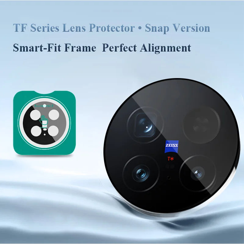 Lereach for VIVO X300 Ultra X300S Self-Locating Frame Tempered Glass Camera Lens Protector Anti-Scratch Film Secondary image