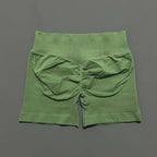 HISTELLO Impacts Shorts 4.5" Women Fitness Sports Biker Shorts Low Waist Gym Short Workout Scrunch Butt Yoga Seamless Leggings