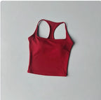 Sports and Fitness Vest with Chest Pad Summer Shockproof Beauty Back Nude Feeling Suit Pilates Training Yoga Top Yoga Clothing