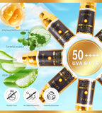 LKIAE Sunscreen, Broad Spectrum SPF 50, UVA/UVB, Lightweight & Non-Greasy, Sunblock, for Face, Body, Non-Comedogenic, 60ml