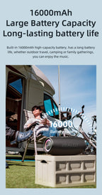 ZEALOT-S87 Outdoor Portable Wireless Bluetooth Speaker 80W High Volume Subwoofer Sound  Performace IPX6 Waterproof camping