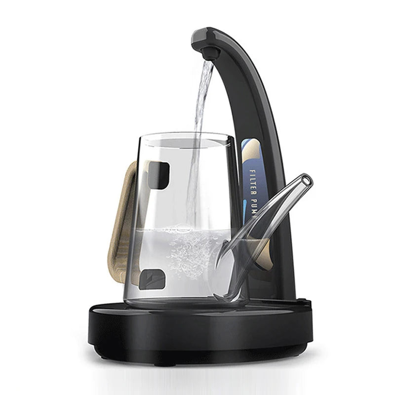 USB Rechargeable Electric Black Small Motor Pumping Automatic Water Dispenser Main image