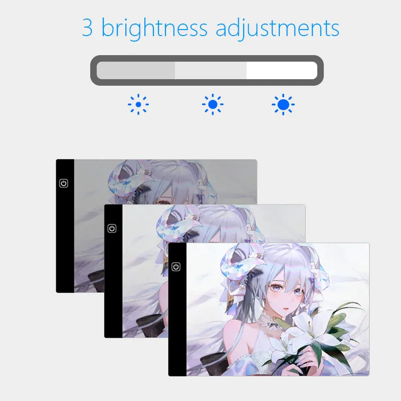 LED Light Pad copy table Transparent Writing Drawing Board Ideal for Artist  And Students Anime Art Replication Tracing Tool