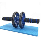 Silent Dual-Wheel Abdominal Roller - Made of Pvc and Stainless Steel, Suitable for Core Strength Training and Fitness Enthusiasts, Abdominal Muscle Roller, Exercise Equipment